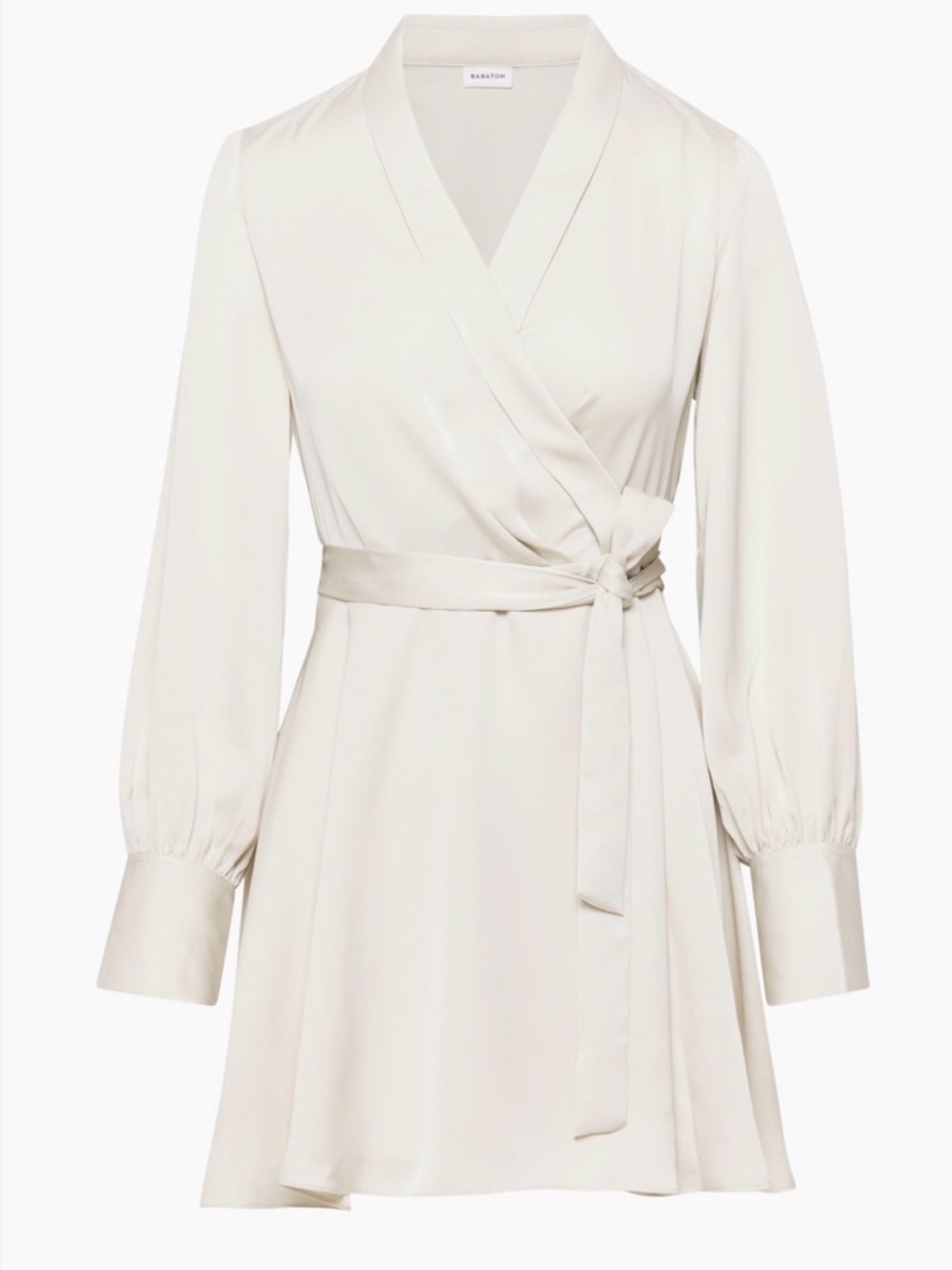 NWT Aritzia Babaton XS Hyde Mini Dress - Matte Pearl